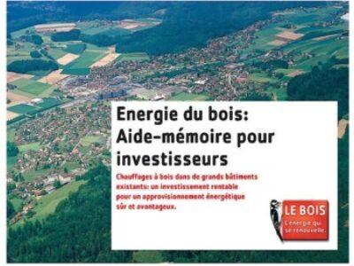 Energie-bois: aide-mémoire pour investisseurs