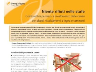 Niente rifiuti nelle stufe
